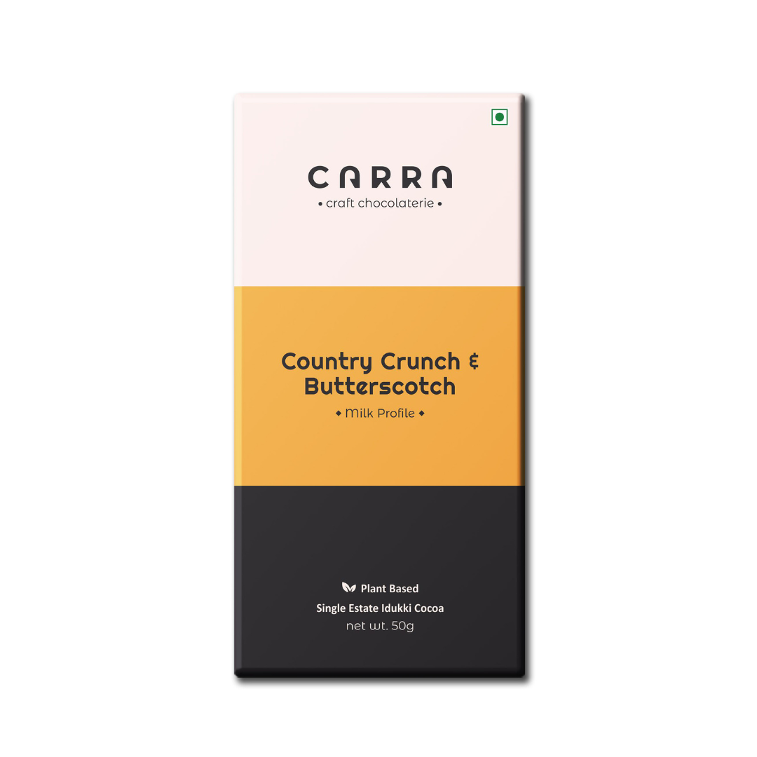 Country Crunch & Butterscotch 50g Bar Plant Based Milk Chocolate image 1