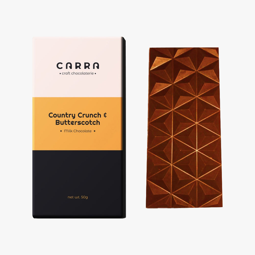 Country Crunch & Butterscotch 50g Bar Plant Based Milk Chocolate image 3